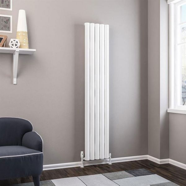 Eastbrook Kelmscott 1800 x 345 Matt White Aluminium Designer Radiator #2