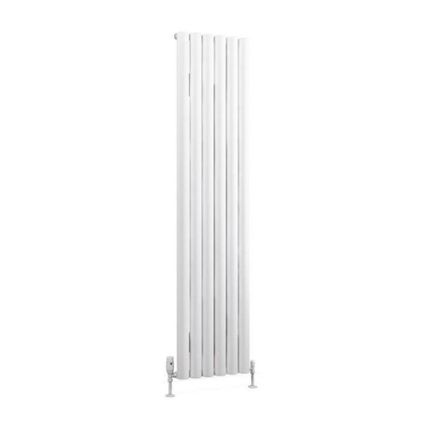 Eastbrook Kelmscott 1800 x 415 Matt White Aluminium Designer Radiator