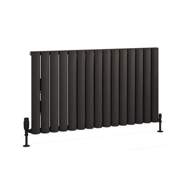 Eastbrook Kelmscott 600 x 1045 Matt Anthracite Aluminium Designer Radiator