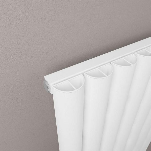 Eastbrook Kelmscott 600 x 1045 Matt White Aluminium Designer Radiator #3