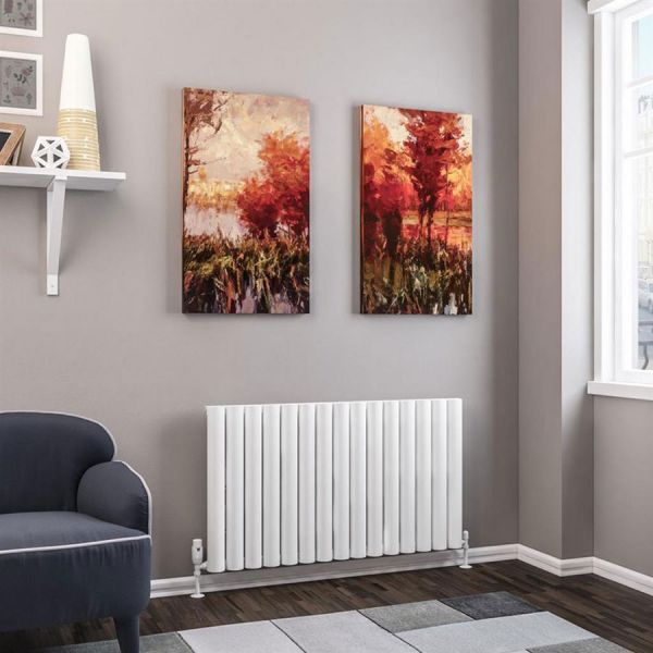 Eastbrook Kelmscott 600 x 1045 Matt White Aluminium Designer Radiator #2