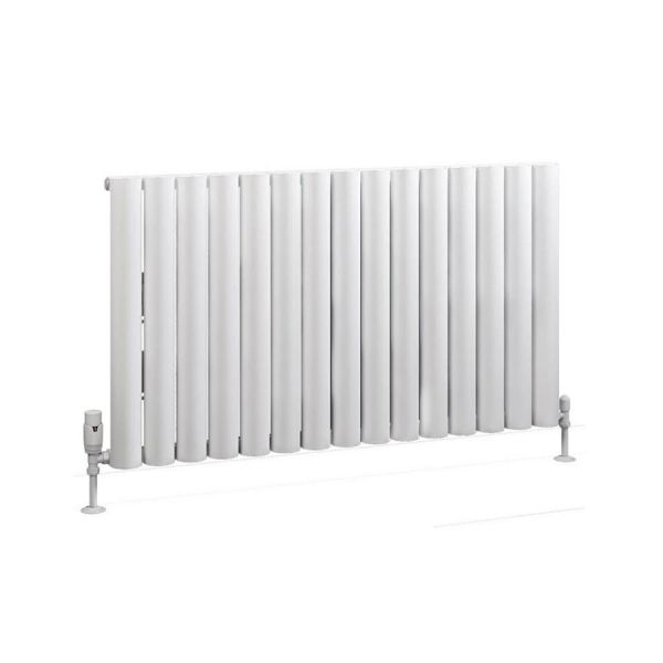 Eastbrook Kelmscott 600 x 1045 Matt White Aluminium Designer Radiator