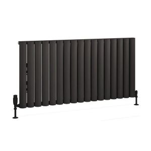 Eastbrook Kelmscott 600 x 1185 Matt Anthracite Aluminium Designer Radiator