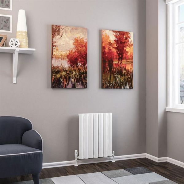 Eastbrook Kelmscott 600 x 485 Matt White Aluminium Designer Radiator #2