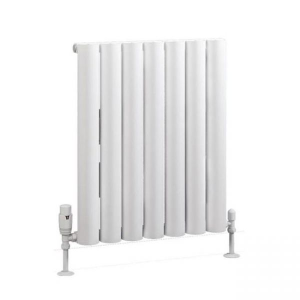 Eastbrook Kelmscott 600 x 485 Matt White Aluminium Designer Radiator