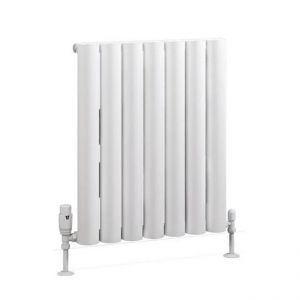 Eastbrook Kelmscott 600 x 485 Matt White Aluminium Designer Radiator