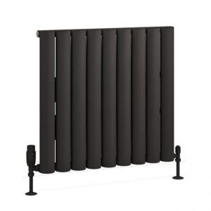 Eastbrook Kelmscott 600 x 625 Matt Anthracite Aluminium Designer Radiator