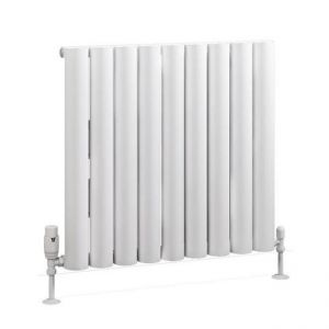 Eastbrook Kelmscott 600 x 625 Matt White Aluminium Designer Radiator