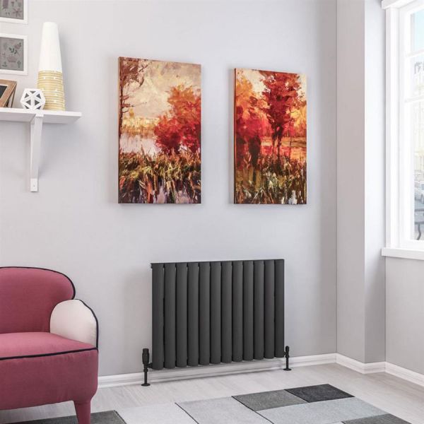 Eastbrook Kelmscott 600 x 835 Matt Anthracite Aluminium Designer Radiator #2