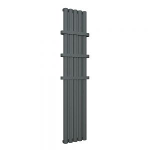 Eastbrook Kelmscott 1800 x 275 Vertical Matt Anthracite Designer Aluminium Radiator