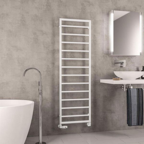 Eastbrook Kenilworth 1600 x 500 Matt White Designer Towel Rail #2