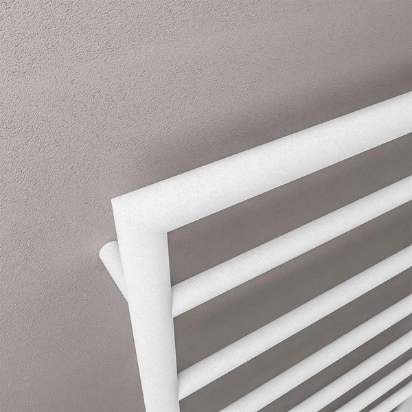 Eastbrook Kenilworth 800 x 600 Matt White Designer Towel Rail #3