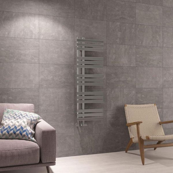 Eastbrook Leonardo 1200 x 400 Chrome Designer Towel Rail #2