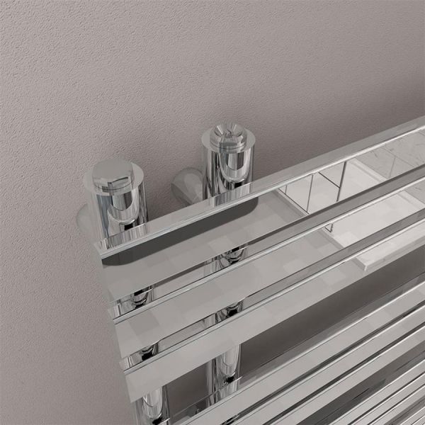 Eastbrook Leonardo 1200 x 500 Chrome Designer Towel Rail #3
