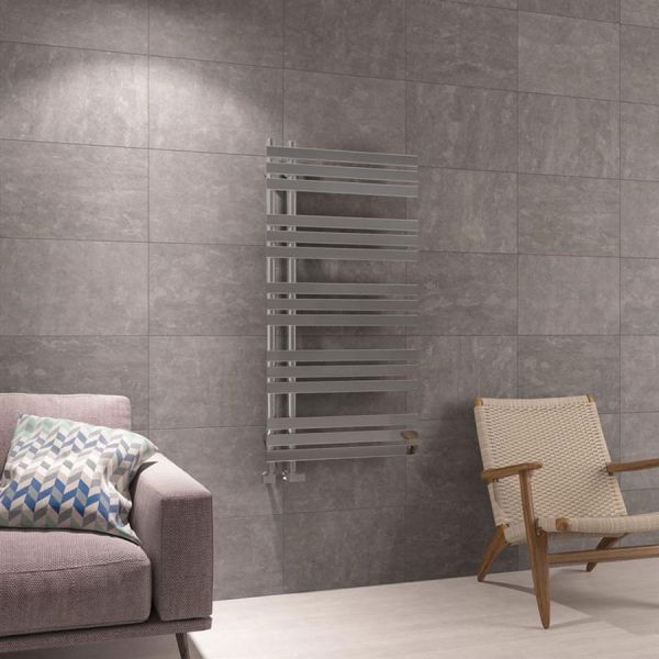 Eastbrook Leonardo 1200 x 600 Chrome Designer Towel Rail #2