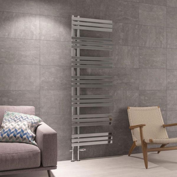 Eastbrook Leonardo 1800 x 600 Chrome Designer Towel Rail #2