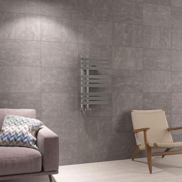Eastbrook Leonardo 688 x 500 Chrome Designer Towel Rail #2