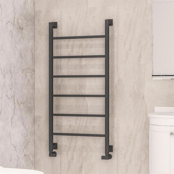 Eastbrook Loxley 1200 x 600 Matt Anthracite Designer Towel Rail #2