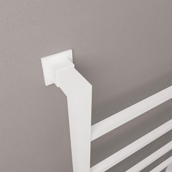 Eastbrook Loxley 800 x 600 Matt White Designer Towel Rail #3