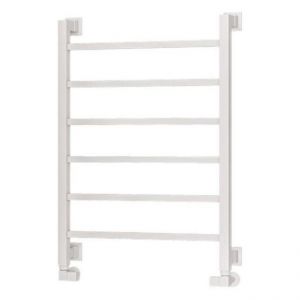 Eastbrook Loxley 800 x 600 Matt White Designer Towel Rail