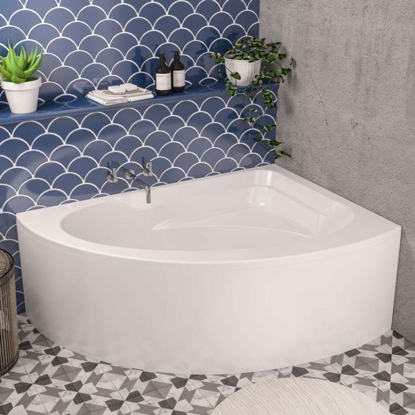Eastbrook Beauforte Reinforced Lundy 1500 x 1000 Left Hand Offset Corner Bath #2