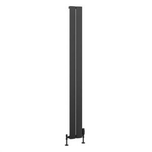 Eastbrook Malmesbury 1800 x 185 Matt Anthracite Aluminium Designer Radiator