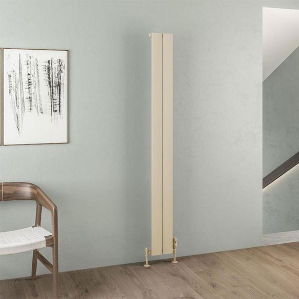 Eastbrook Malmesbury 1800 x 185 Matt Cappuccino Aluminium Designer Radiator #2