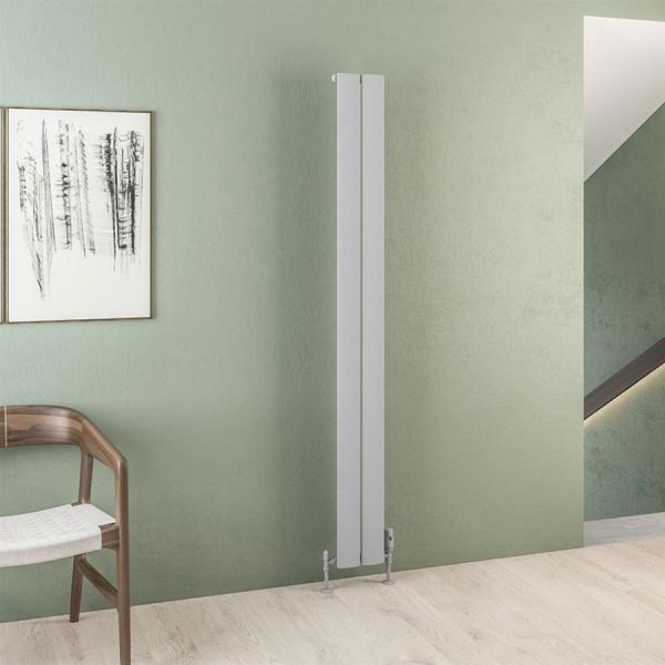 Eastbrook Malmesbury 1800 x 185 Matt Grey Aluminium Designer Radiator #2