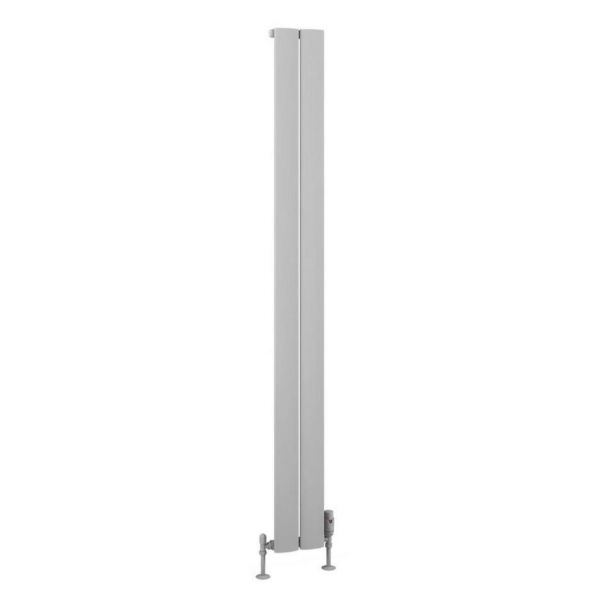 Eastbrook Malmesbury 1800 x 185 Matt Grey Aluminium Designer Radiator