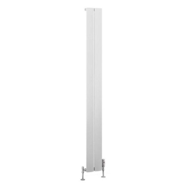 Eastbrook Malmesbury 1800 x 185 Matt White Aluminium Designer Radiator