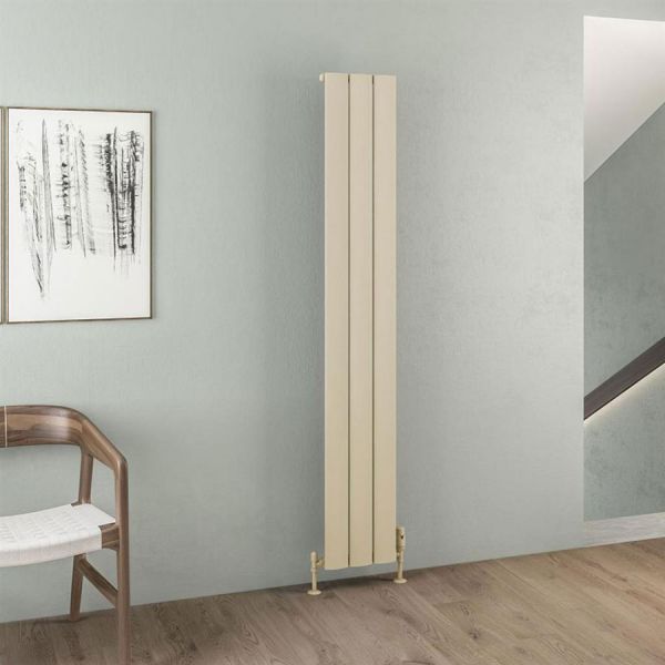 Eastbrook Malmesbury 1800 x 280 Matt Cappuccino Aluminium Designer Radiator #2