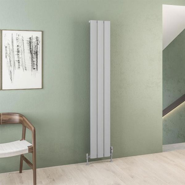 Eastbrook Malmesbury 1800 x 280 Matt Grey Aluminium Designer Radiator #2