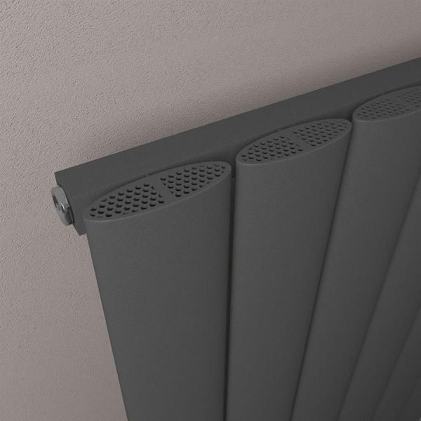 Eastbrook Malmesbury 1800 x 375 Matt Anthracite Aluminium Designer Radiator #3