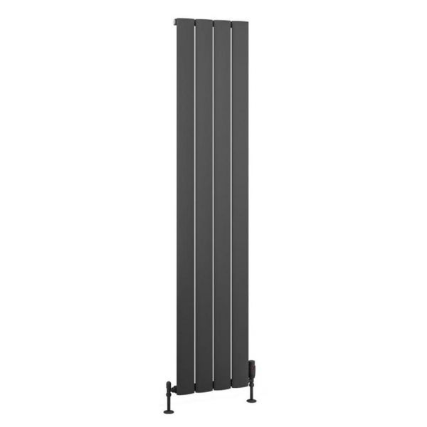 Eastbrook Malmesbury 1800 x 375 Matt Anthracite Aluminium Designer Radiator