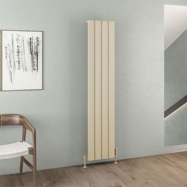 Eastbrook Malmesbury 1800 x 375 Matt Cappuccino Aluminium Designer Radiator #2