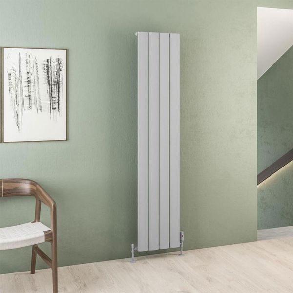 Eastbrook Malmesbury 1800 x 375 Matt Grey Aluminium Designer Radiator #2