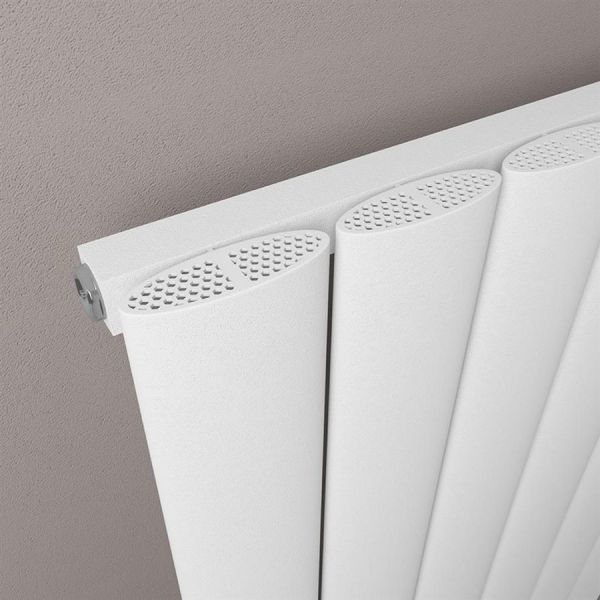 Eastbrook Malmesbury 1800 x 375 Matt White Aluminium Designer Radiator #3