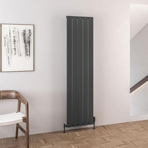 Eastbrook Malmesbury 1800 x 470 Matt Anthracite Aluminium Designer Radiator #2