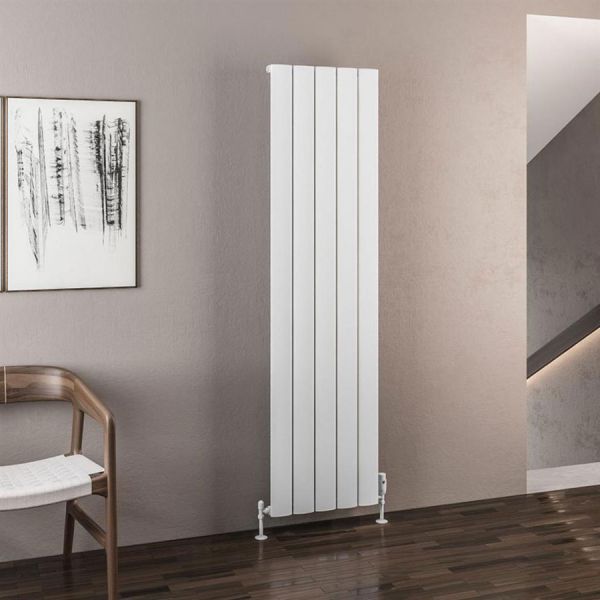 Eastbrook Malmesbury 1800 x 470 Matt White Aluminium Designer Radiator #2
