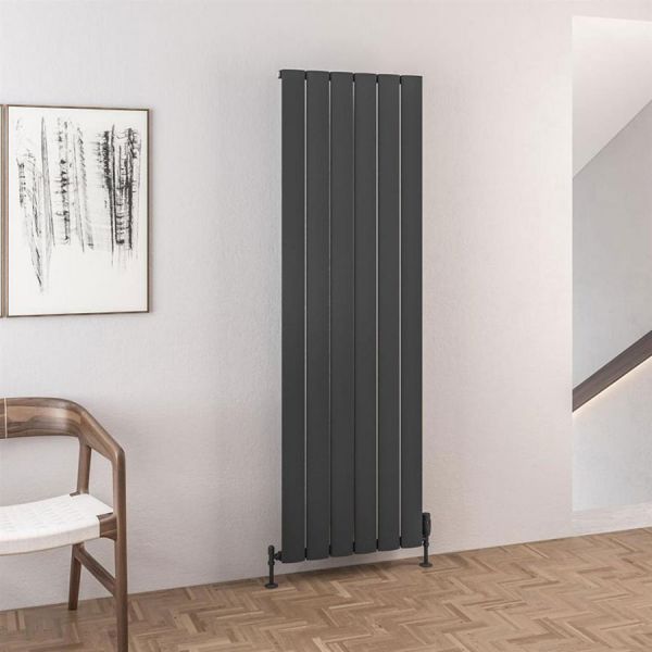 Eastbrook Malmesbury 1800 x 565 Matt Anthracite Aluminium Designer Radiator #2