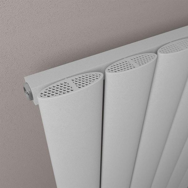 Eastbrook Malmesbury 500 x 375 Matt Grey Aluminium Designer Radiator #3