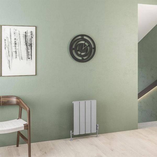 Eastbrook Malmesbury 500 x 375 Matt Grey Aluminium Designer Radiator #2