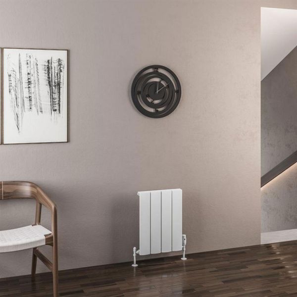 Eastbrook Malmesbury 500 x 375 Matt White Aluminium Designer Radiator #2