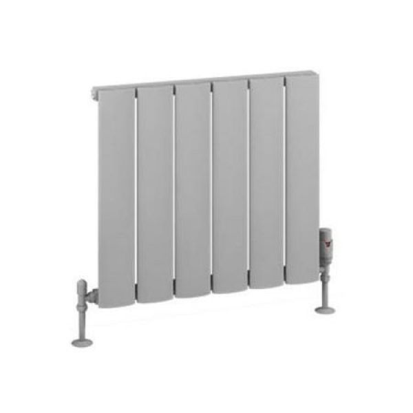 Eastbrook Malmesbury 500 x 565 Matt Grey Aluminium Designer Radiator