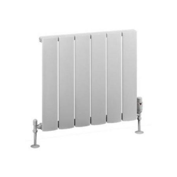 Eastbrook Malmesbury 500 x 565 Matt White Aluminium Designer Radiator