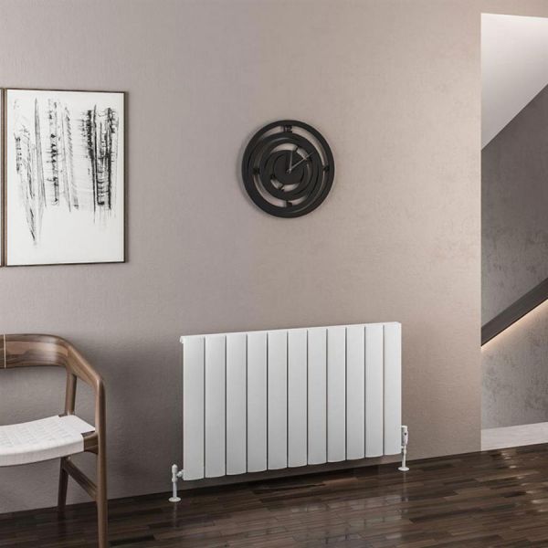 Eastbrook Malmesbury 600 x 1040 Matt White Aluminium Designer Radiator #2