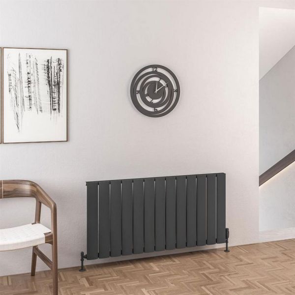 Eastbrook Malmesbury 600 x 1230 Matt Anthracite Aluminium Designer Radiator #2