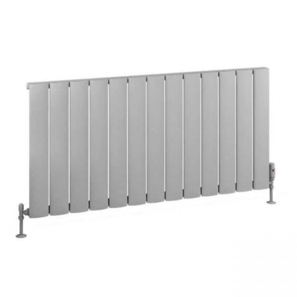 Eastbrook Malmesbury 600 x 1230 Matt Grey Aluminium Designer Radiator