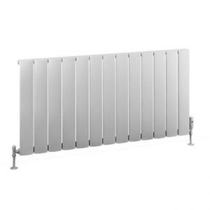 Eastbrook Malmesbury 600 x 1230 Matt White Aluminium Designer Radiator