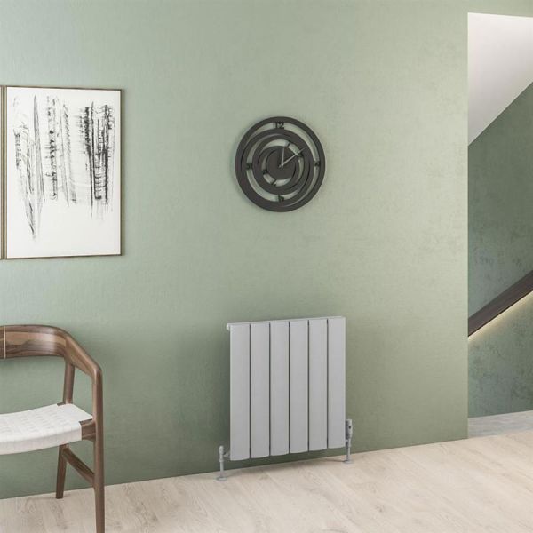Eastbrook Malmesbury 600 x 565 Matt Grey Aluminium Designer Radiator #2